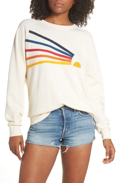 Shop Aviator Nation Daydream Sweatshirt In Vintage White