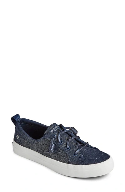 Shop Sperry Crest Vibe Slip-on Sneaker In Navy Textile