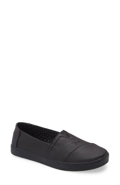 Shop Toms Avalon Slip-on Sneaker In Black Canvas