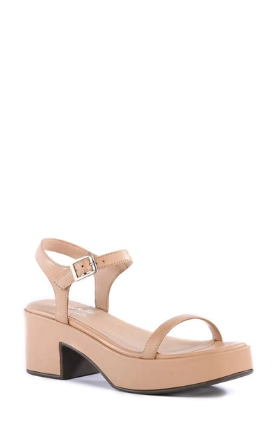 Shop Seychelles Rest Assured Ankle Strap Sandal In Vacchetta Leather