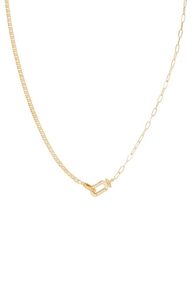 Shop Gorjana Dylan Chain Link Necklace In Gold