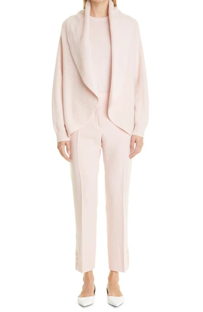 Max Mara Mozart Stretch Virgin Wool Crepe Ankle Pants In Pink | ModeSens