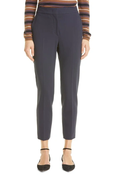 Max Mara Pegno Stretch Jersey Ankle Pants In Ultramarine