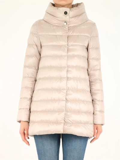 Shop Herno Amelia Down Jacket In Grey