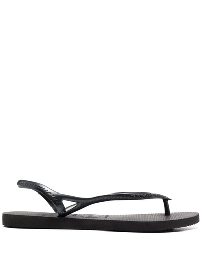 Shop Havaianas Sunny Slip-on Sandals In Black