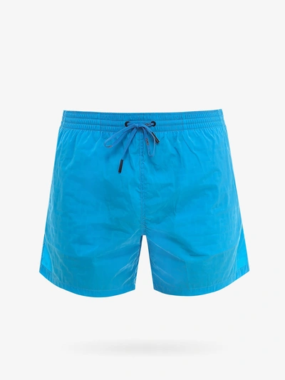 Shop Fendi Swim Trunks In Blue