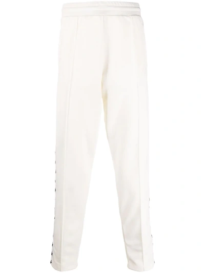 Golden Goose Star-trim Tailored Track Pants In Weiss