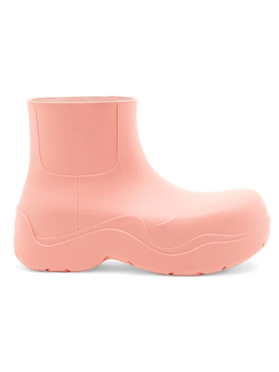 Shop Bottega Veneta Women's Puddle Boots In Flamingo