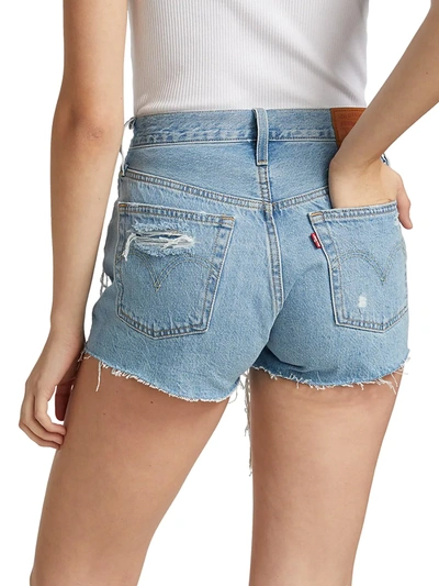 Shop Levi's Distressed High-rise Shorts In Luxor Anubis