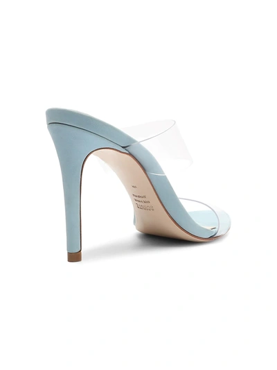 Shop Schutz Ariella Vinyl Mules In Blue