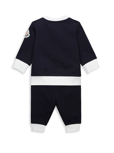 Shop Moncler Baby's & Little Kid's Knitwear Clothing Ensemble In Navy