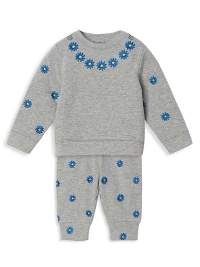 Shop Stella Mccartney Baby Girl's Daisies Sweatshirt In Grey