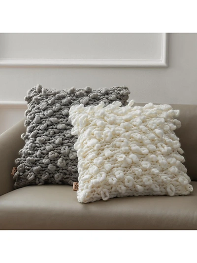 Shop Ugg Yasmin Knit Loop Throw Pillow In Snow