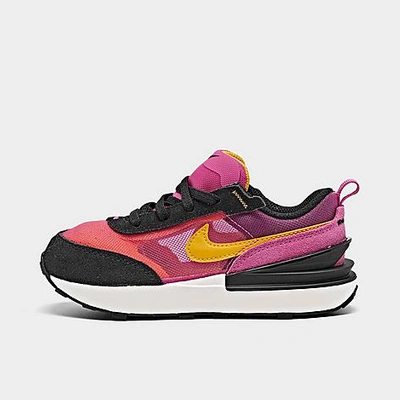 Shop Nike Kids' Toddler Waffle One Casual Shoes In Active Fuchsia/university Gold/black