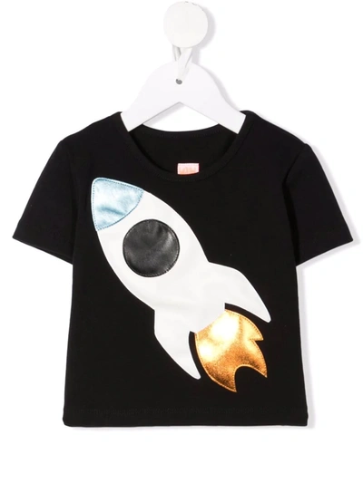 Shop Wauw Capow By Bangbang To The Moon T-shirt In 黑色