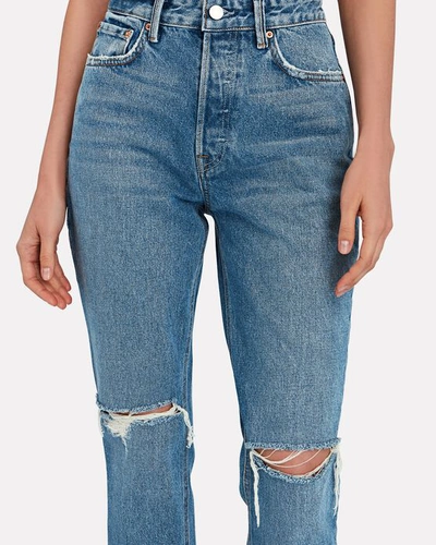Shop Grlfrnd Karolina Cropped Straight-leg Jeans In The Valley