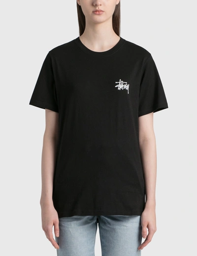 Shop Stussy Basic  T-shirt In Black