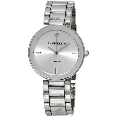 Shop Anne Klein Silver Dial Ladies Watch 1363svsv In Silver Tone