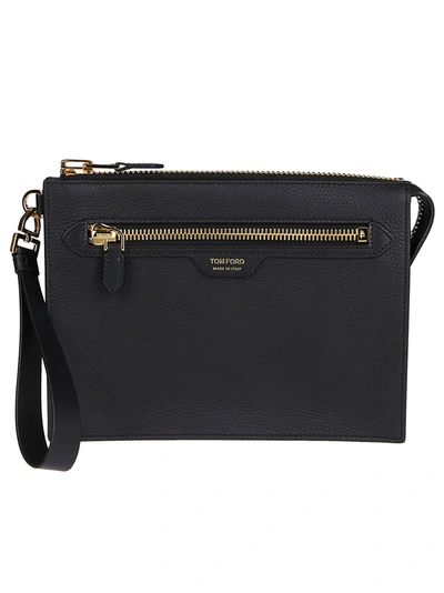 Shop Tom Ford Black Leather Pouch