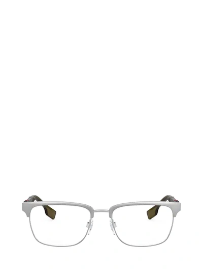 Shop Burberry Be1348 Brushed Silver Glasses