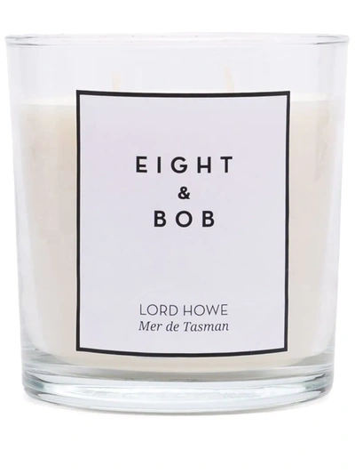 Shop Eight & Bob Lord Howe Wax Candle And Holder In White