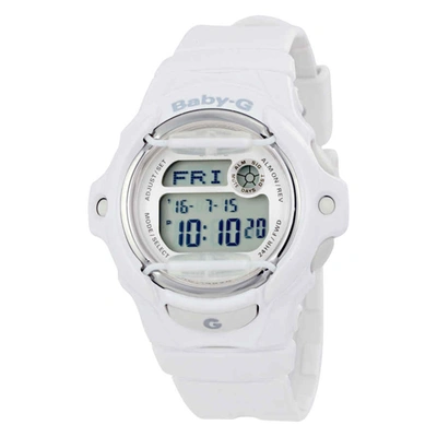 Shop Casio Baby G White Resin Digital Ladies Watch Bg169r-7a