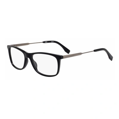 Shop Hugo Boss Rectangular Mens Eyeglasses Boss0996-807-52 In Black