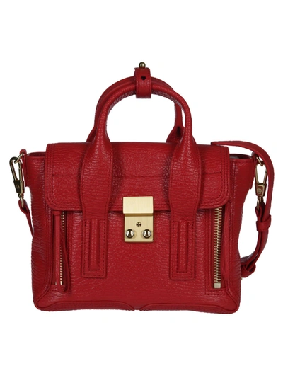 Shop 3.1 Phillip Lim / フィリップ リム Red Leather Pashli Top Handle Bag In Red Gold