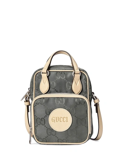 Shop Gucci Off The Grid Logo Shoulder Bag In Grey