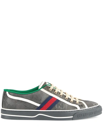 Shop Gucci Off The Grid Gg Supreme Sneakers In Grey