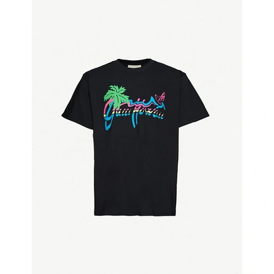 Shop Gucci Graphic-print Cotton-jersey T-shirt In Medley Mc