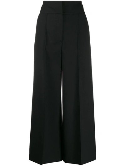 Shop Stella Mccartney High-waisted Wide Leg Trousers In Black