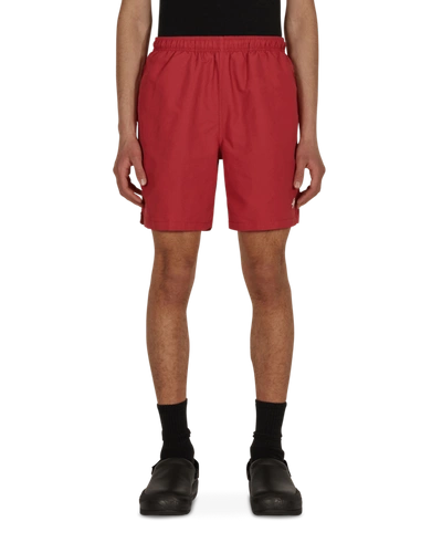 Shop Stussy Stock Water Shorts In Red
