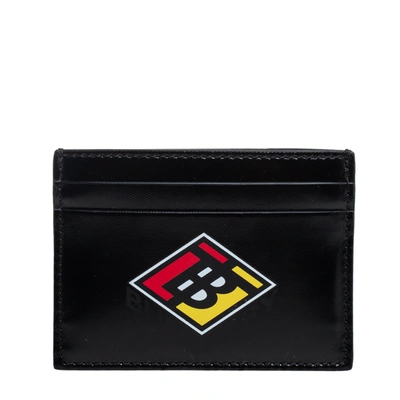 Pre-owned Burberry Black Leather Sandon Card Holder