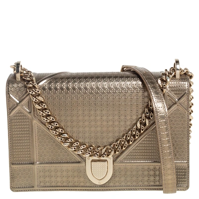 Pre-owned Dior Ama Shoulder Bag In Gold
