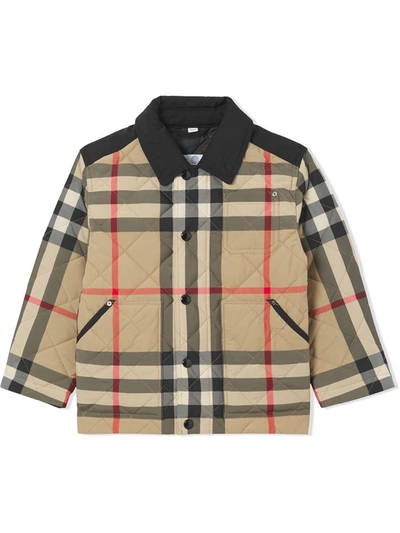 Shop Burberry Renfred Jacket In Brown