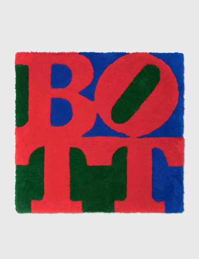 Shop Bott Square Logo Rug Mat In Multicolor