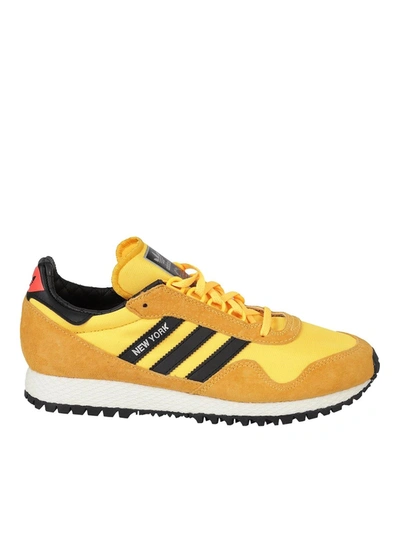 Shop Adidas Originals New York Sneakers In Orange And Yellow