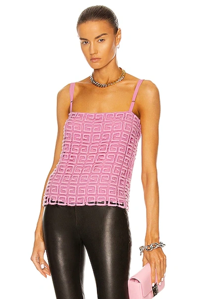 Shop Givenchy 4g Strappy Top In Pink