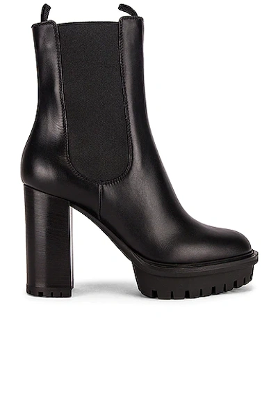 Shop Gianvito Rossi Vitello Glove Ankle Boots In Black