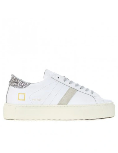 Shop D.a.t.e. Sneakers With Logo In White
