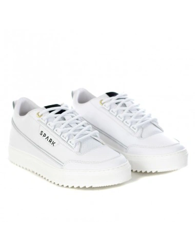 Shop Spark Sneakers With Logo In White