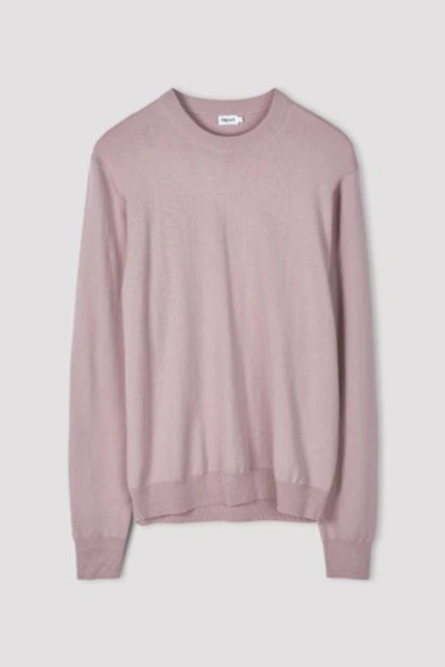 Shop Filippa K Cotton Merino Sweater In Frosty Pink