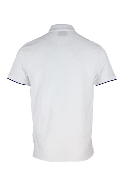 Shop Jacob Cohen Men's White Cotton Polo Shirt