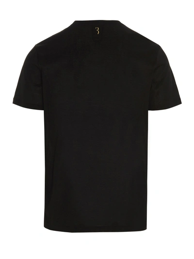 Shop Billionaire Couture Men's Black Cotton T-shirt