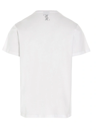 Shop Billionaire Couture Men's White Cotton T-shirt