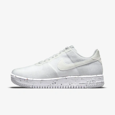 Shop Nike Air Force 1 Crater Flyknit Men's Shoes In White/sail/wolf Grey/white