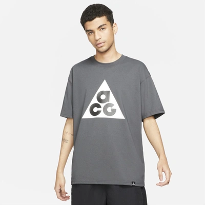 Shop Nike Acg Short-sleeve T-shirt In Dark Smoke Grey