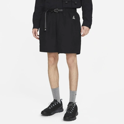 Shop Nike Acg Trail Shorts In Black,anthracite,summit White