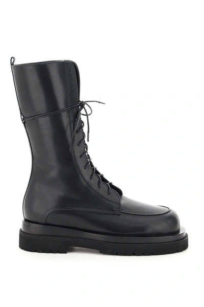 Shop Magda Butrym Combat Boots In Black (black)
